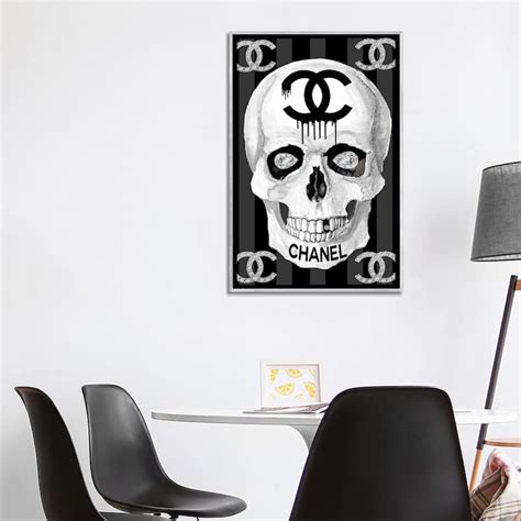 skull cap chanel|chanel skull canvas art.